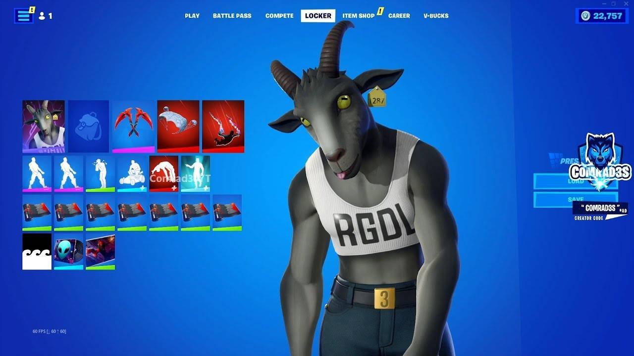 Image de Fortnite - A Goat Outfit Key GLOBAL